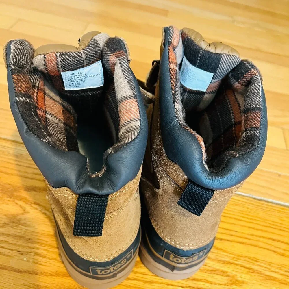 Totes Men's Snowbank Water Poof Winter Boots, Brown, Size 12 D